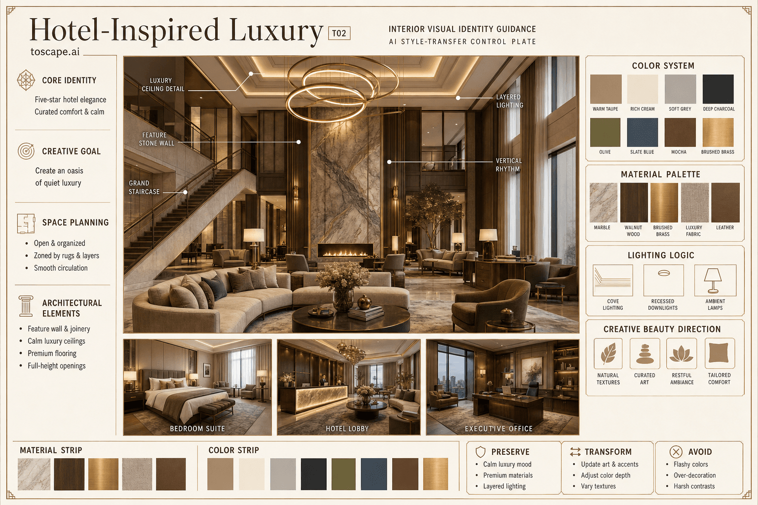 Hotel-Inspired Luxury interior style hero plate