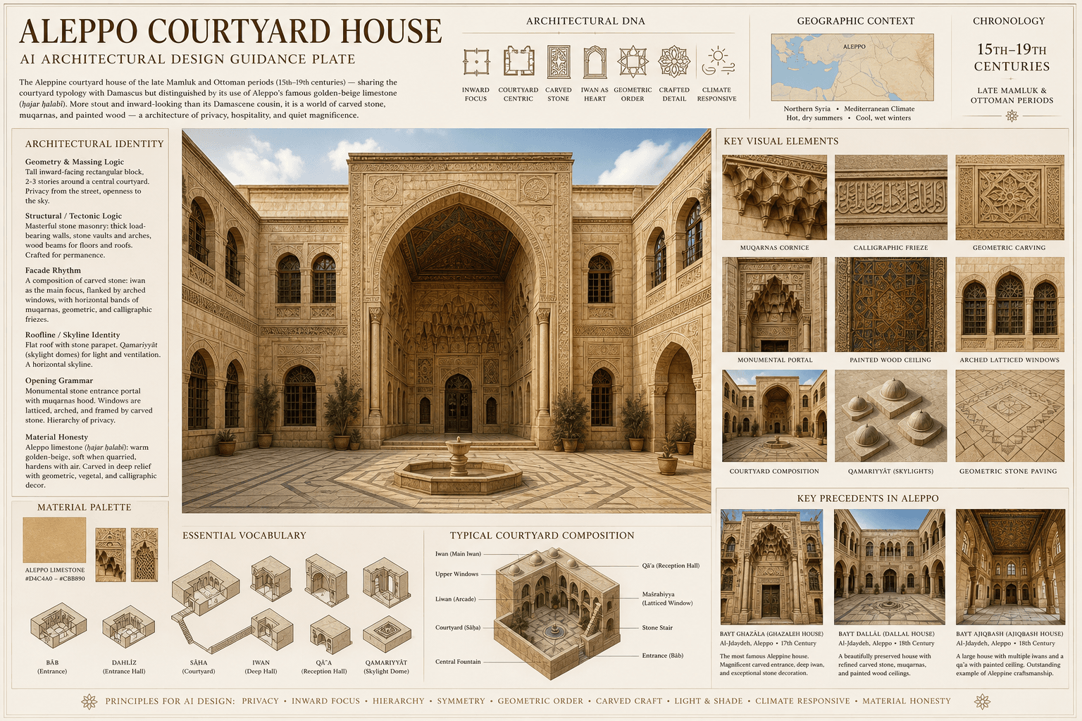 Aleppo Courtyard House hero plate — Syria