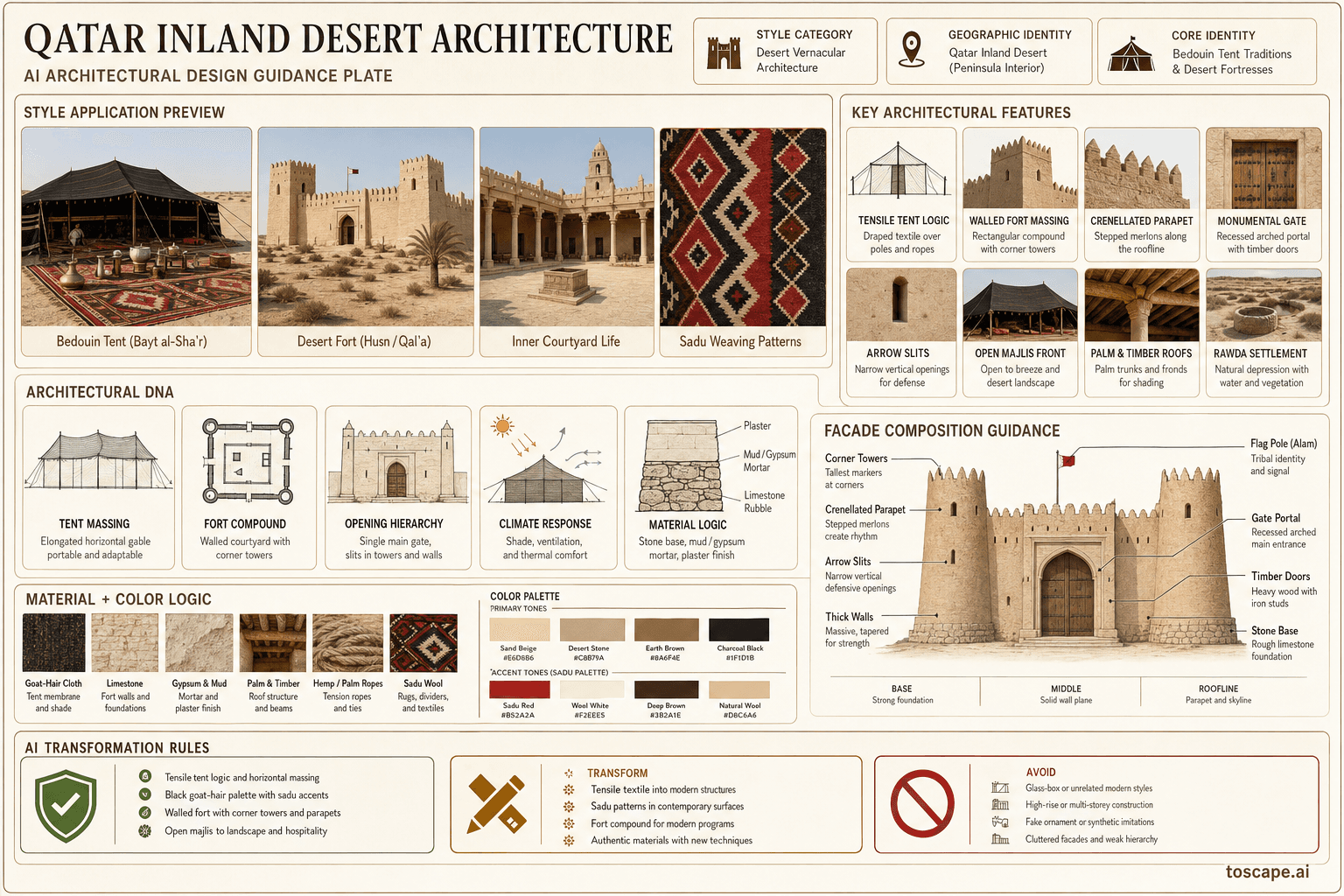 Qatar Inland Desert hero plate — Qatar