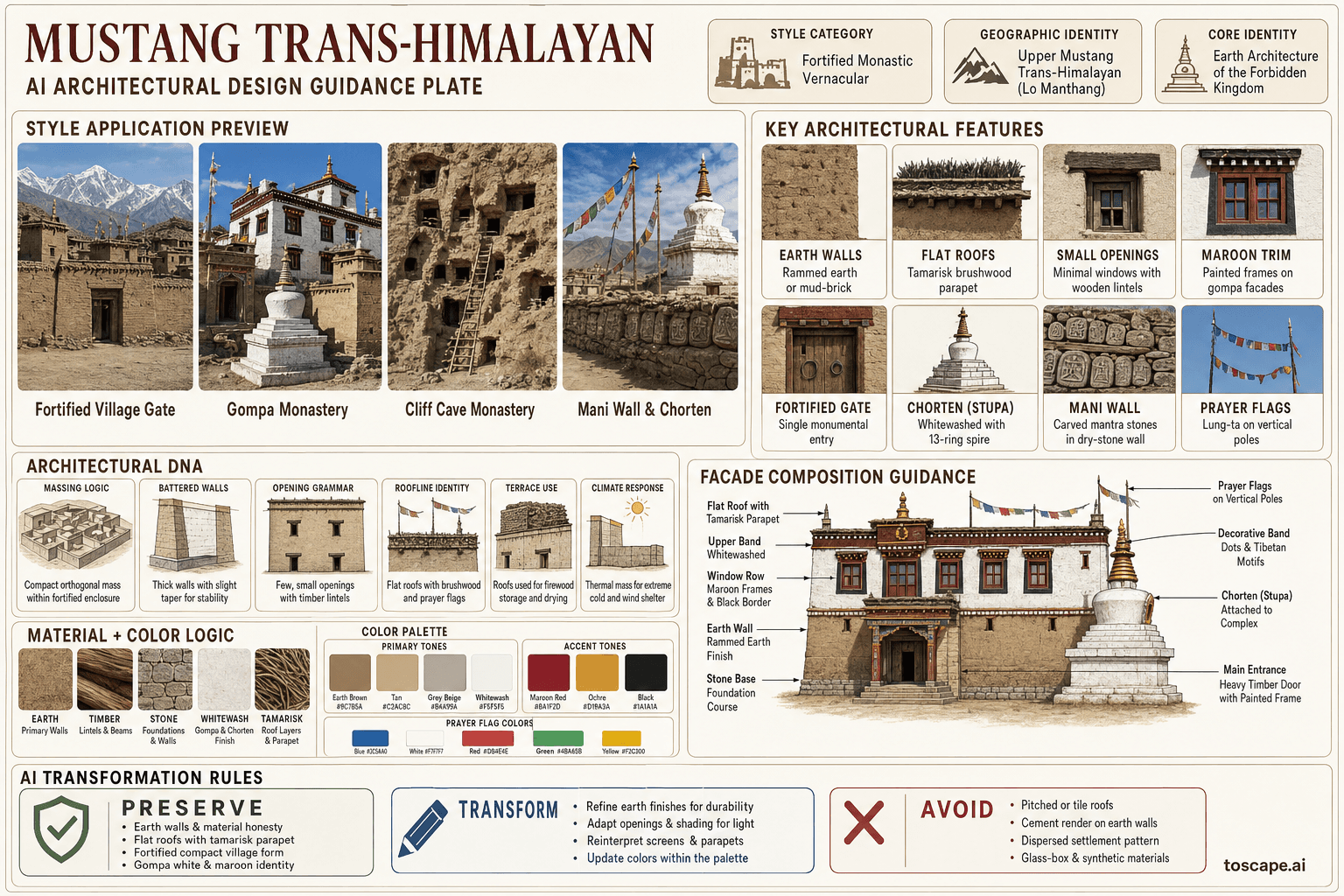 Mustang Trans-Himalayan hero plate — Nepal