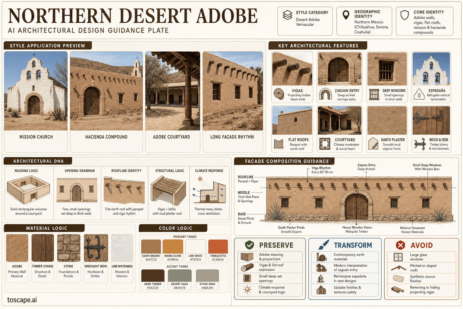 Northern Desert Adobe hero plate — Mexico