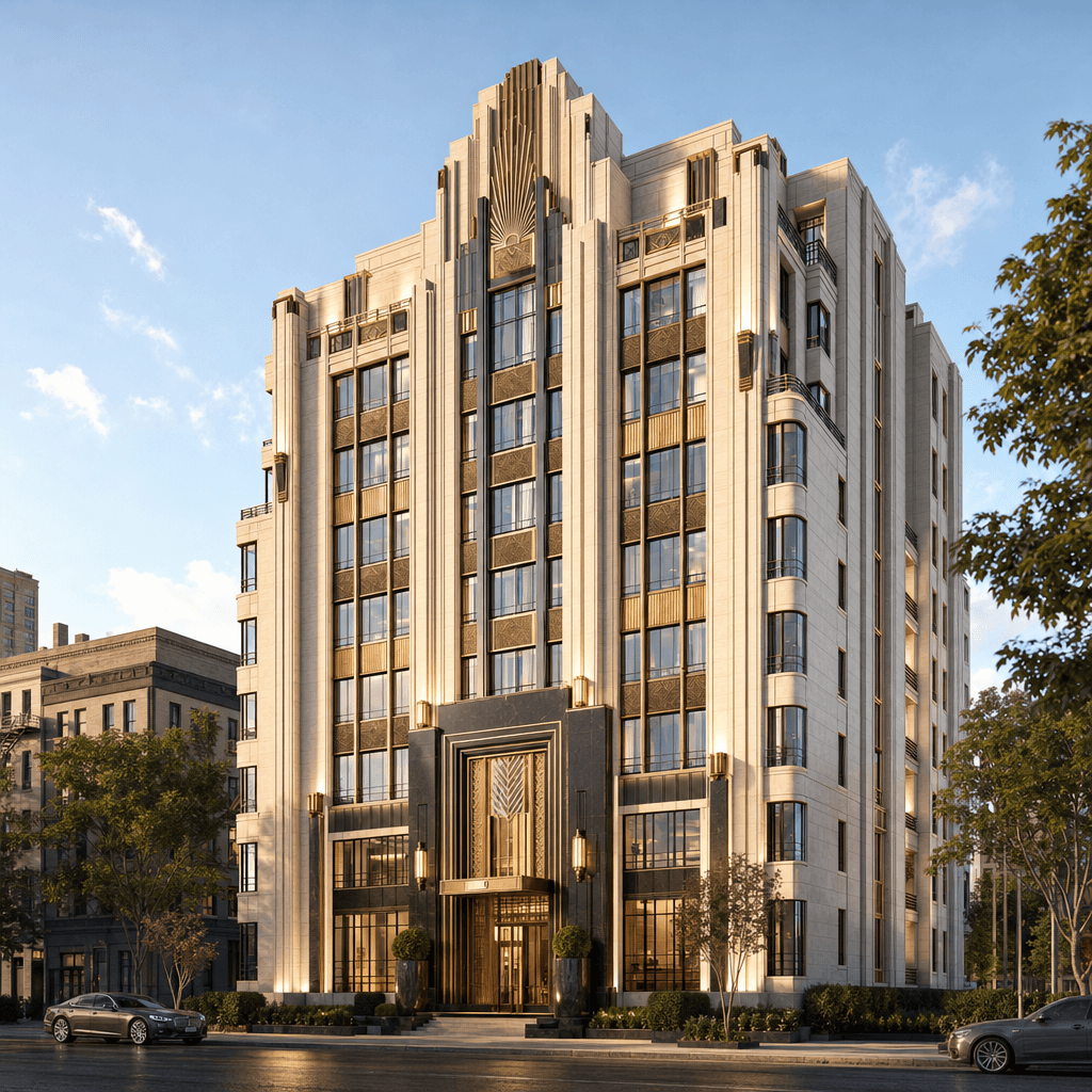 Art Deco Revival architectural style - Global urban centers - particularly resonant in cities with Art Deco heritage (Miami,...