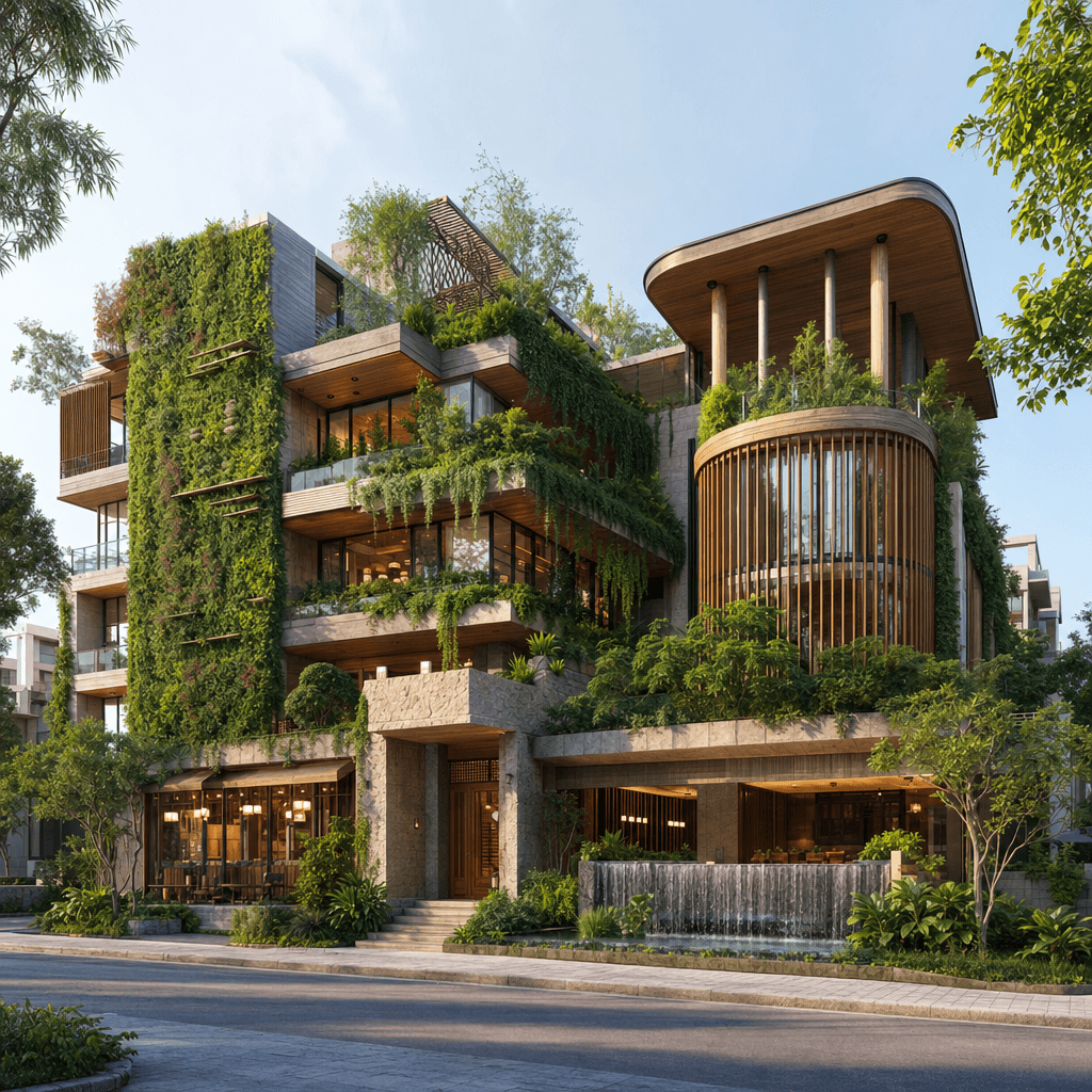 Biophilic architectural style - Global - applicable in any climate and context.