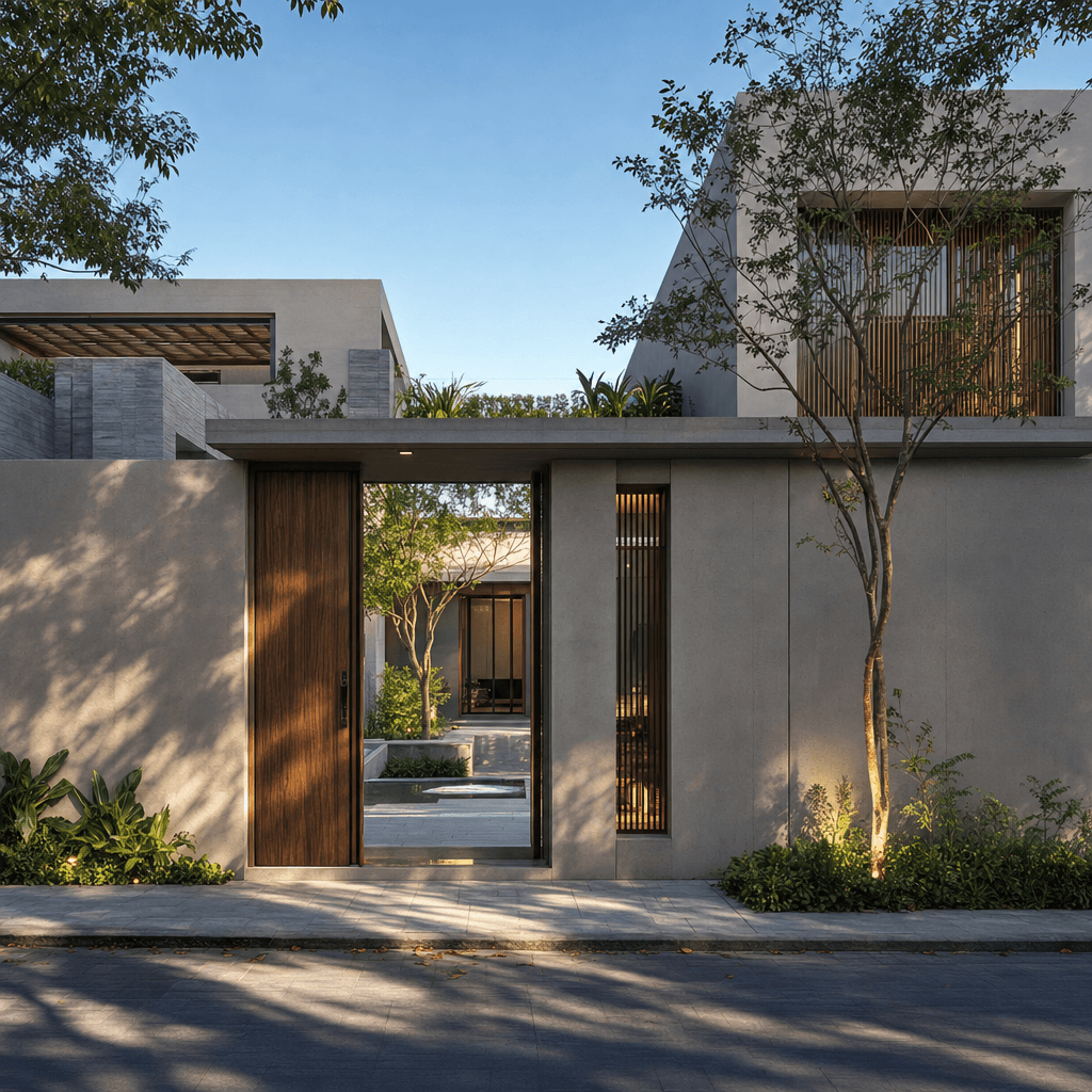 Courtyard House Contemporary architectural style - Universal courtyard tradition - found across Chinese siheyuan, Roman domus, Islamic...