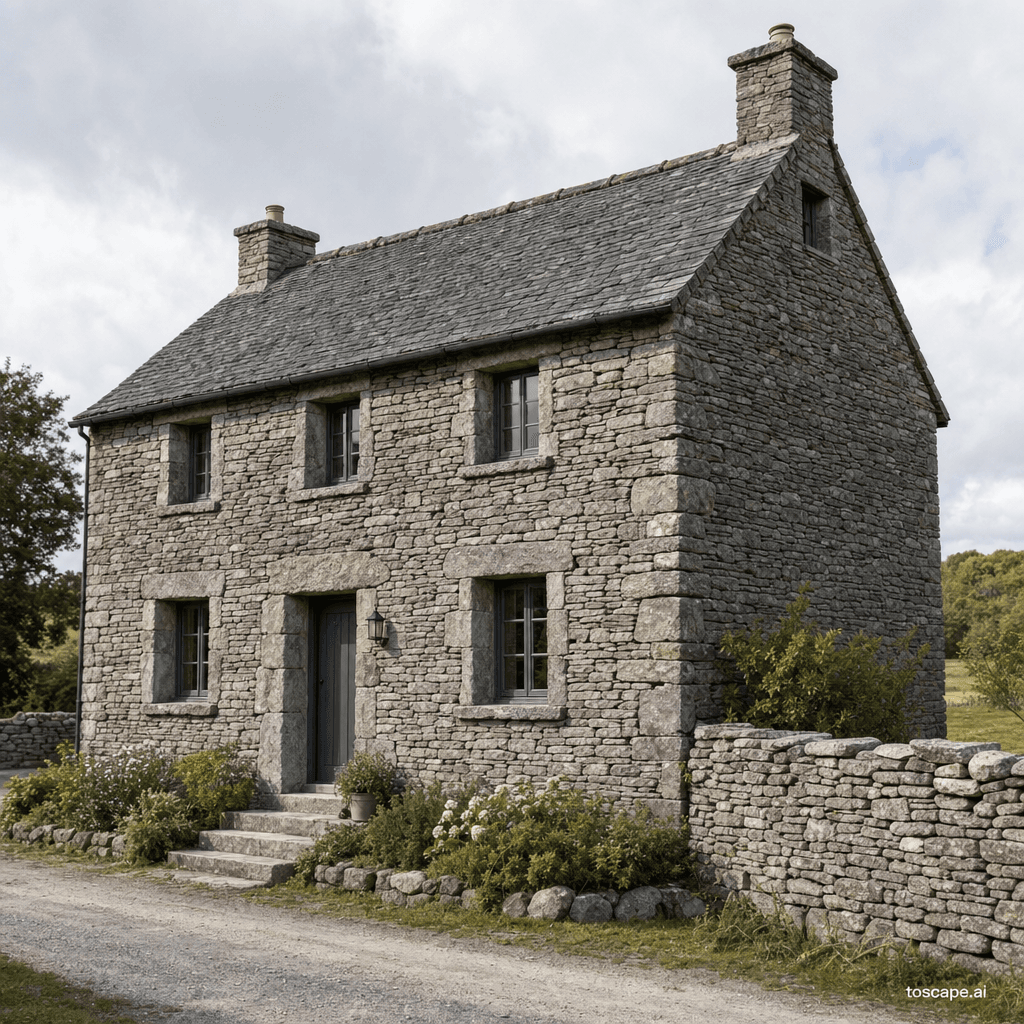 DRY STONE / STONEMASONRY WITHOUT MORTAR architectural style - Global (vernacular: Ireland, UK, Peru, Ethiopia, Mediterranean); Core identity: Stone...