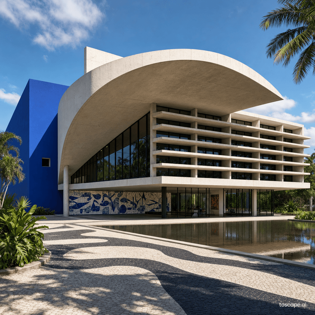 LATIN AMERICAN MODERNISM architectural style - Brazil, Mexico, Venezuela, Argentina, Uruguay, Colombia (1930s-1970s)