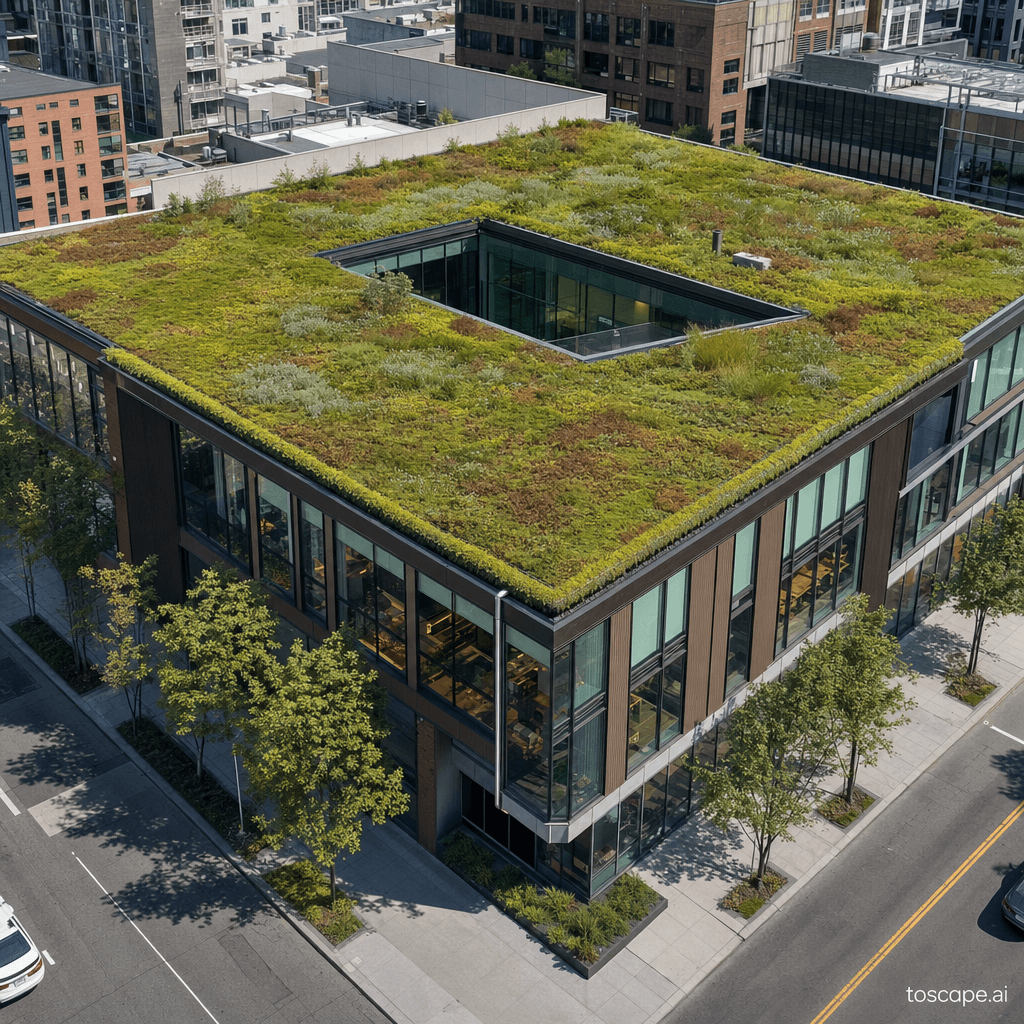 LIVING ROOF / GREEN ROOF ARCHITECTURE architectural style - Germany (1970s-present, extensive green roof systems), global; Core identity: The roof...
