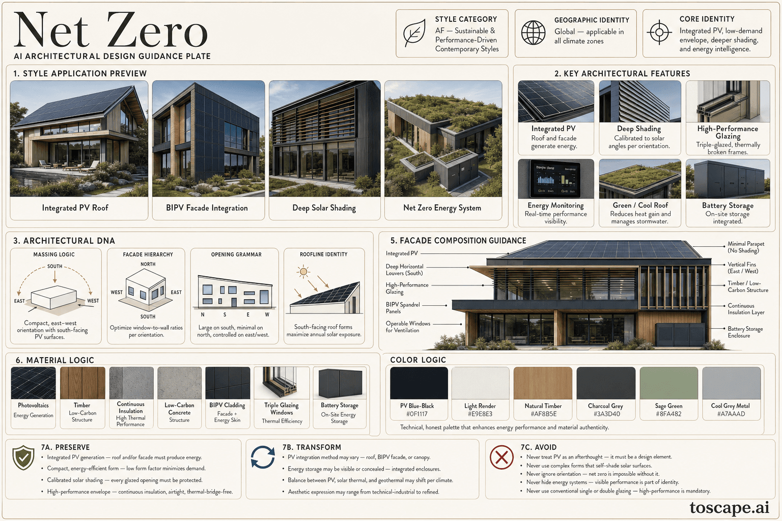Net Zero hero plate - Global - applicable in all climate zones.