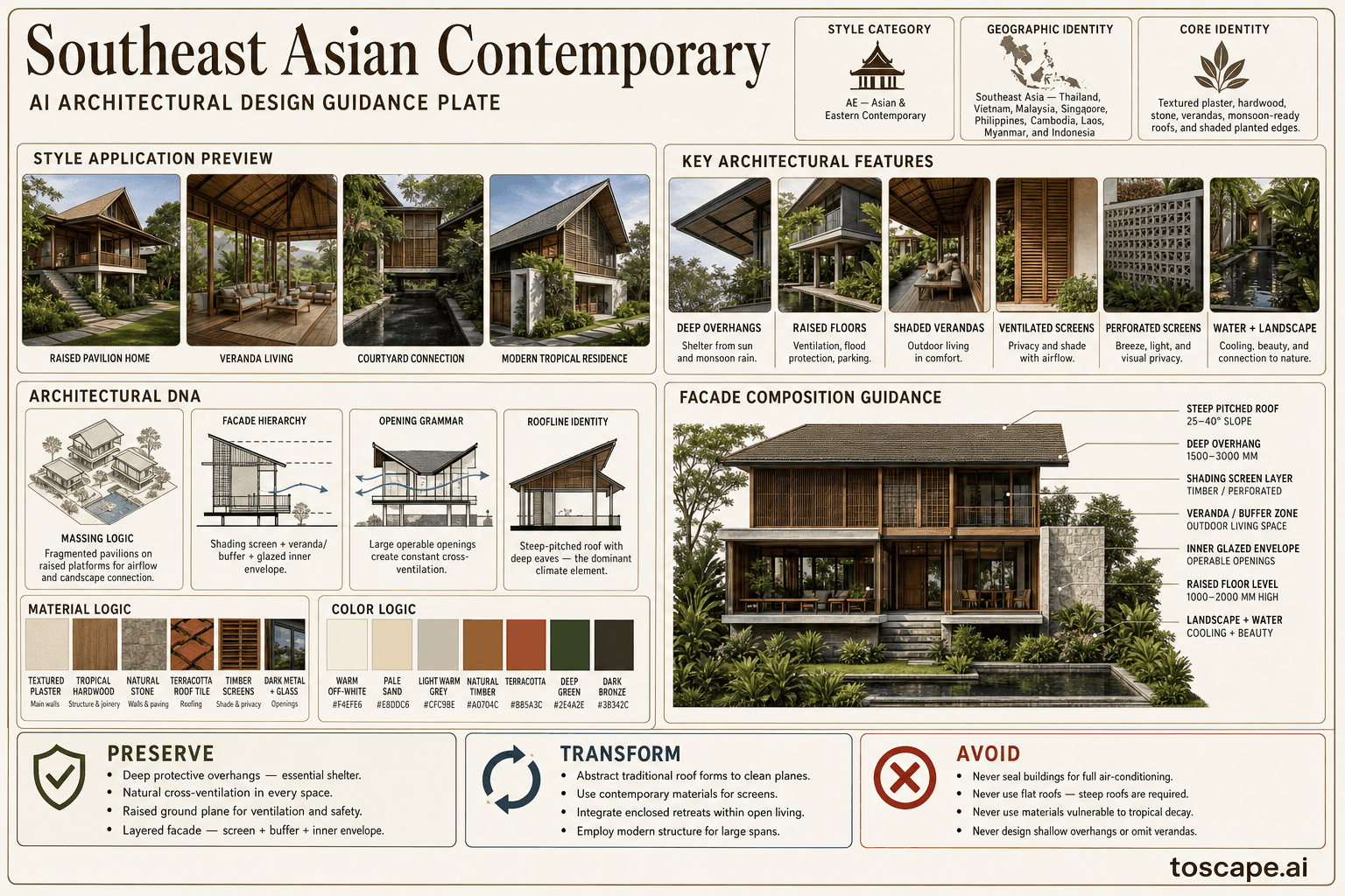 Southeast Asian Contemporary hero plate - Southeast Asia - Thailand, Vietnam, Malaysia, Singapore, Philippines, Cambodia, Laos,...