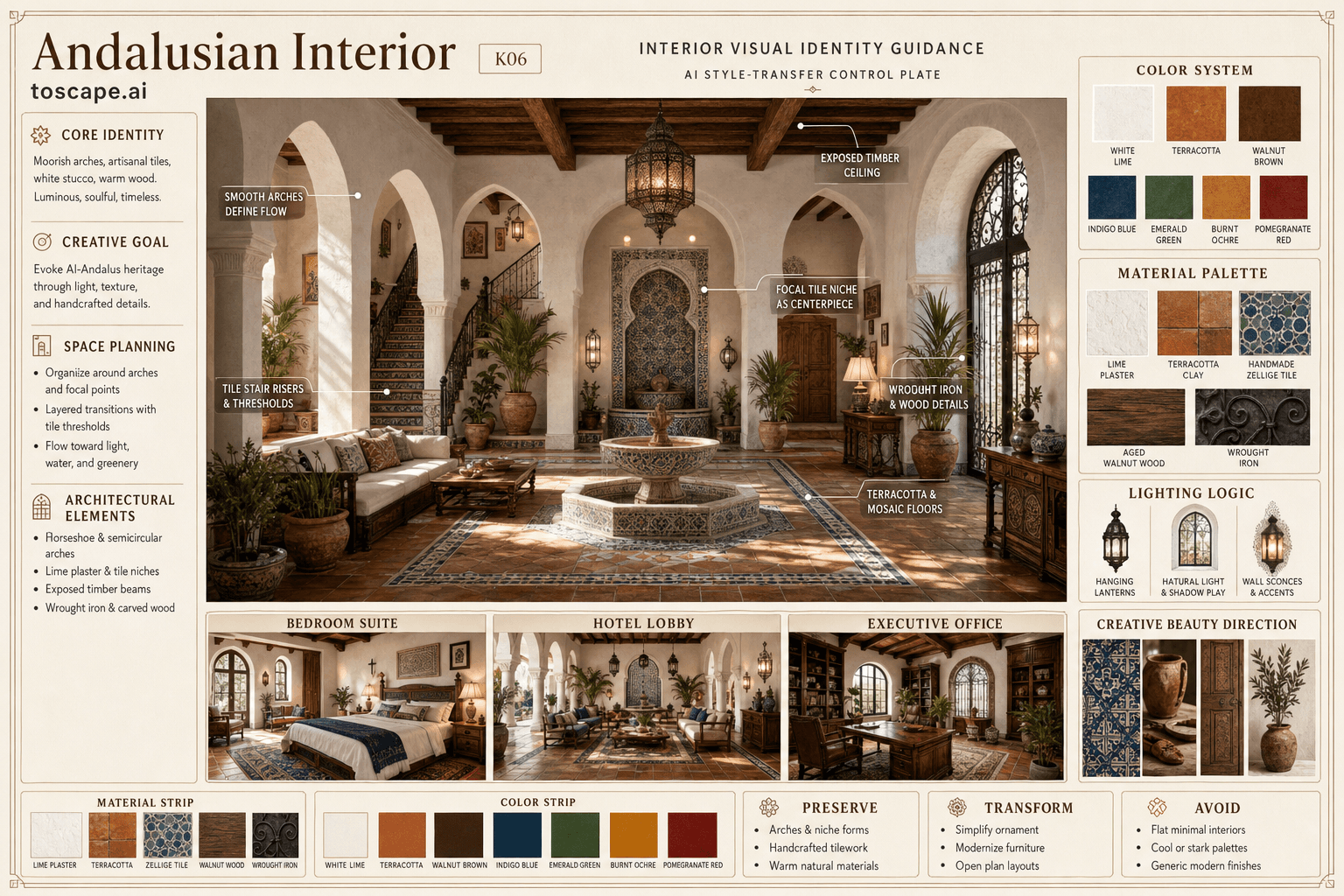 Andalusian Interior interior style hero plate