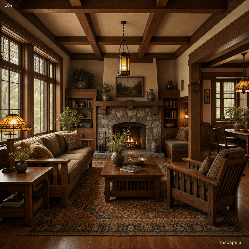 Arts & Crafts interior style reference