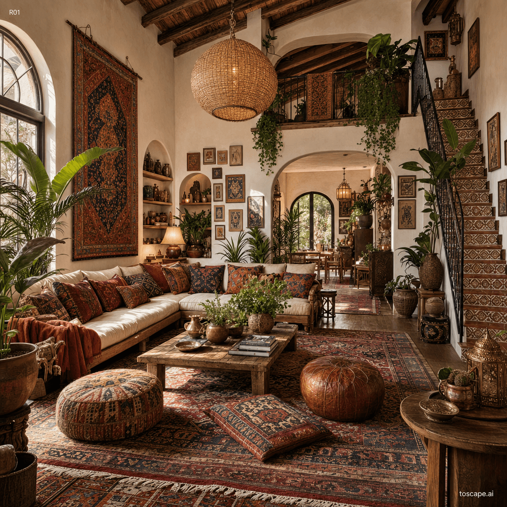 Bohemian interior style reference