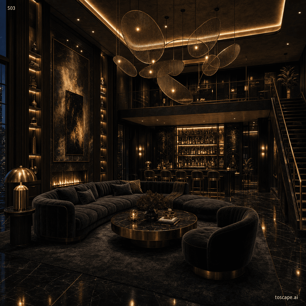 Dark Luxury interior style reference