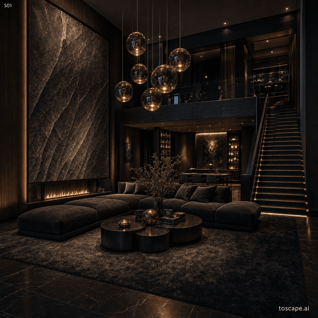 Dark Moody interior style reference