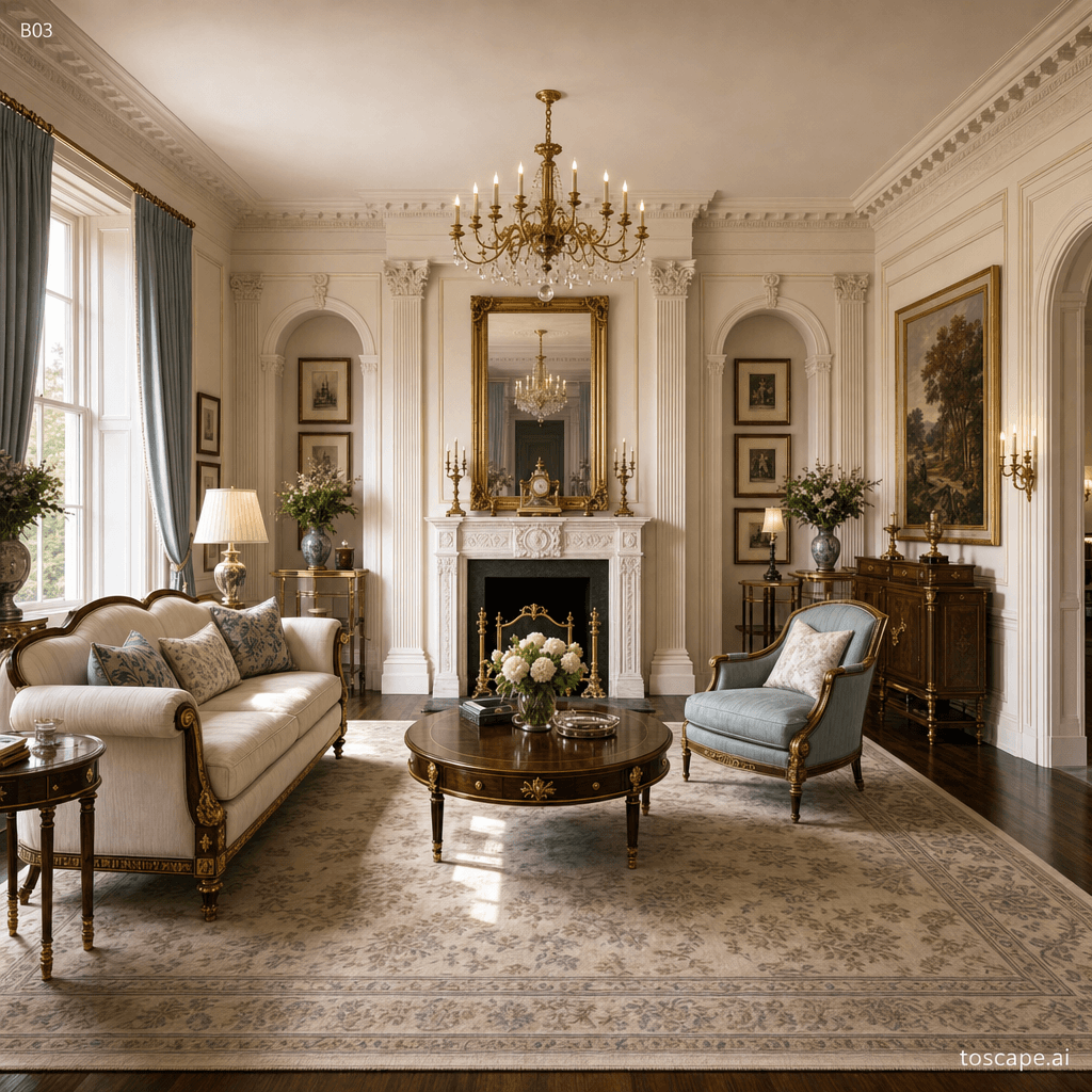 English Regency interior style reference