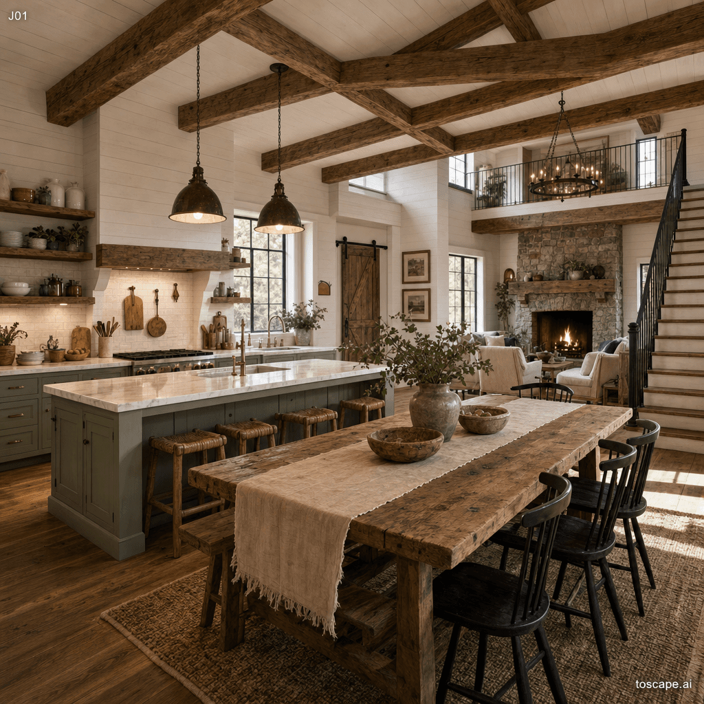 Farmhouse interior style reference
