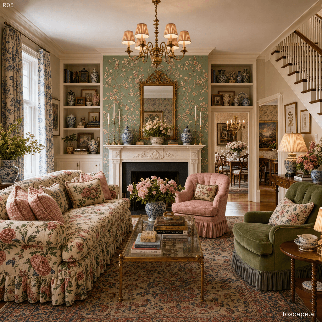 Grandmillennial interior style reference