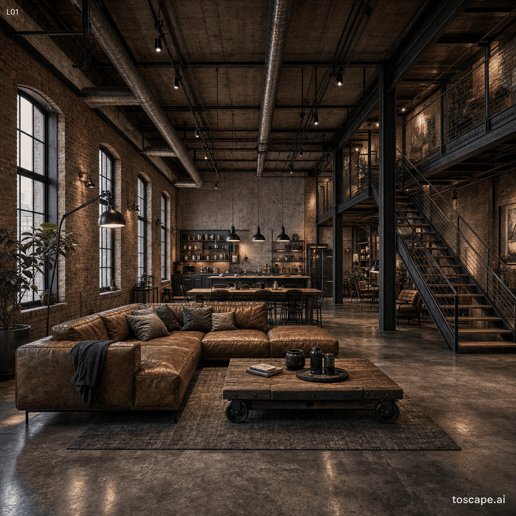 Industrial interior style reference
