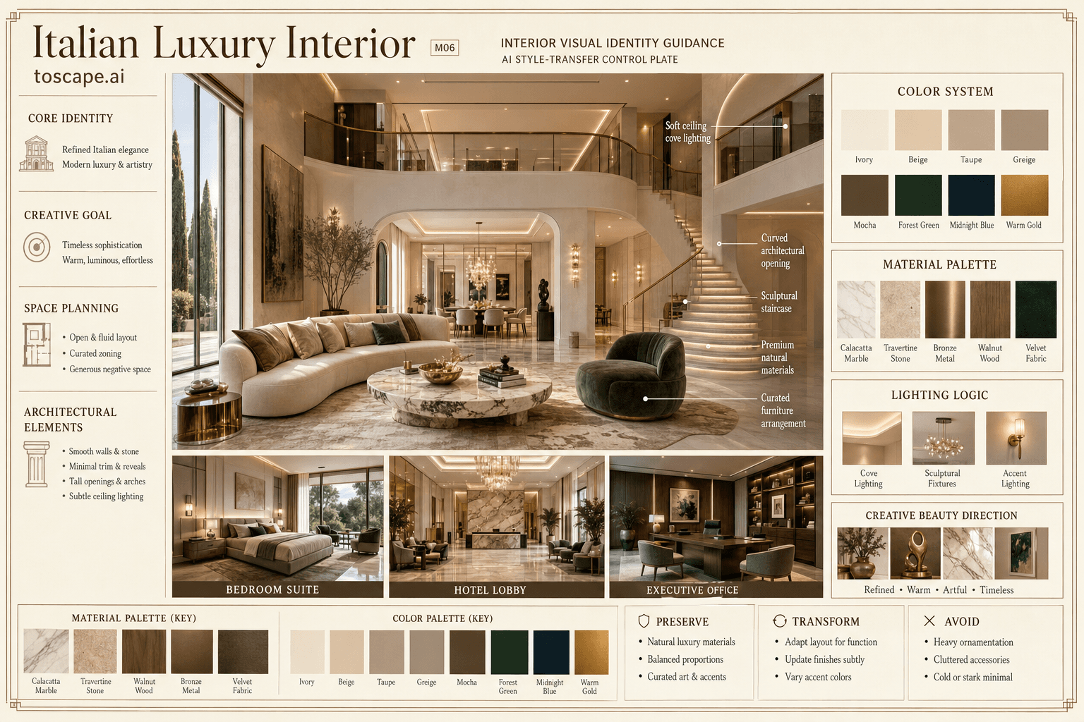 Italian Luxury Interior interior style hero plate