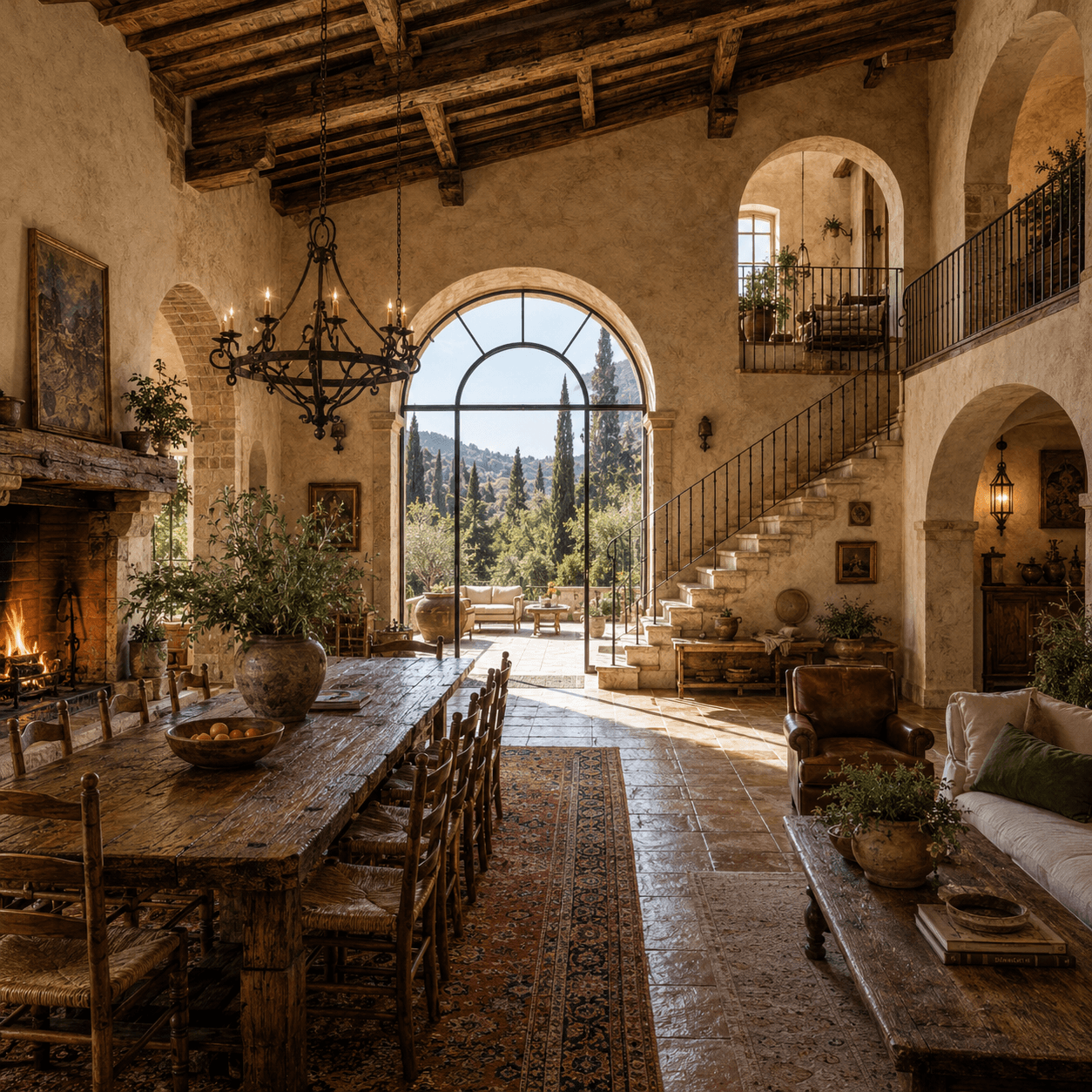 Italian Mediterranean interior style reference