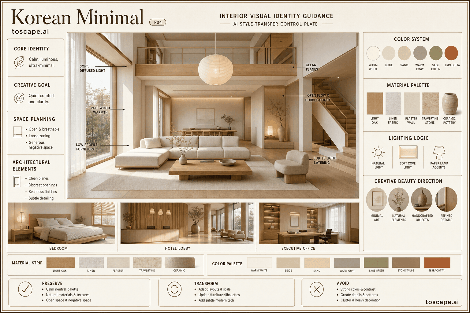Korean Minimal interior style hero plate