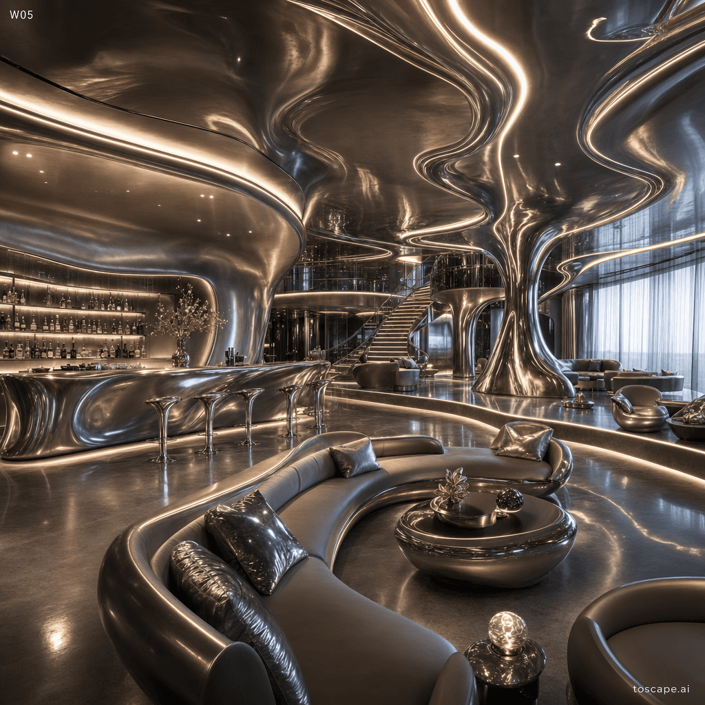 Liquid Metal Interior interior style reference