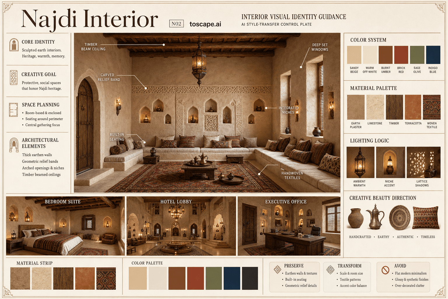 Najdi Interior interior style hero plate