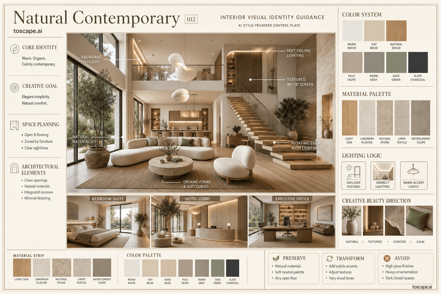 Natural Contemporary interior style hero plate