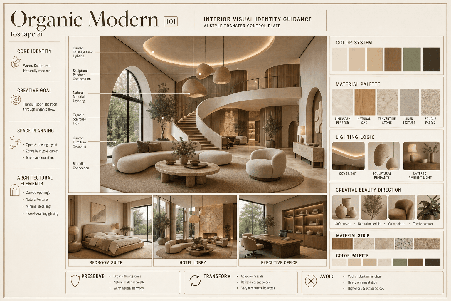 Organic Modern interior style hero plate