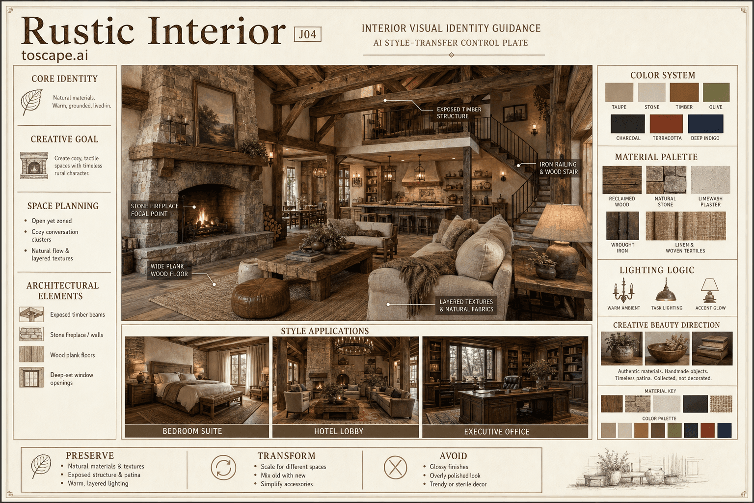 Rustic Interior interior style hero plate