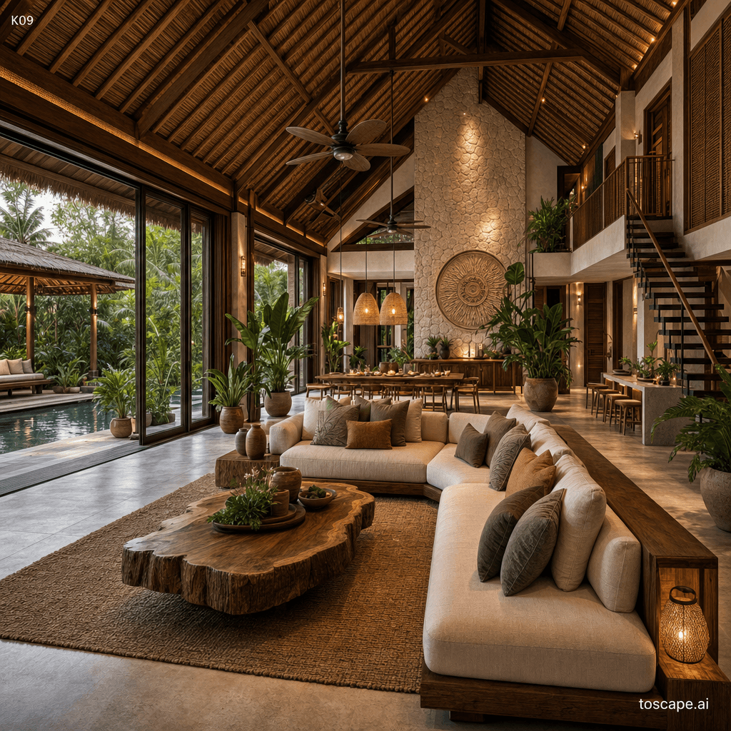 Tropical Resort interior style reference