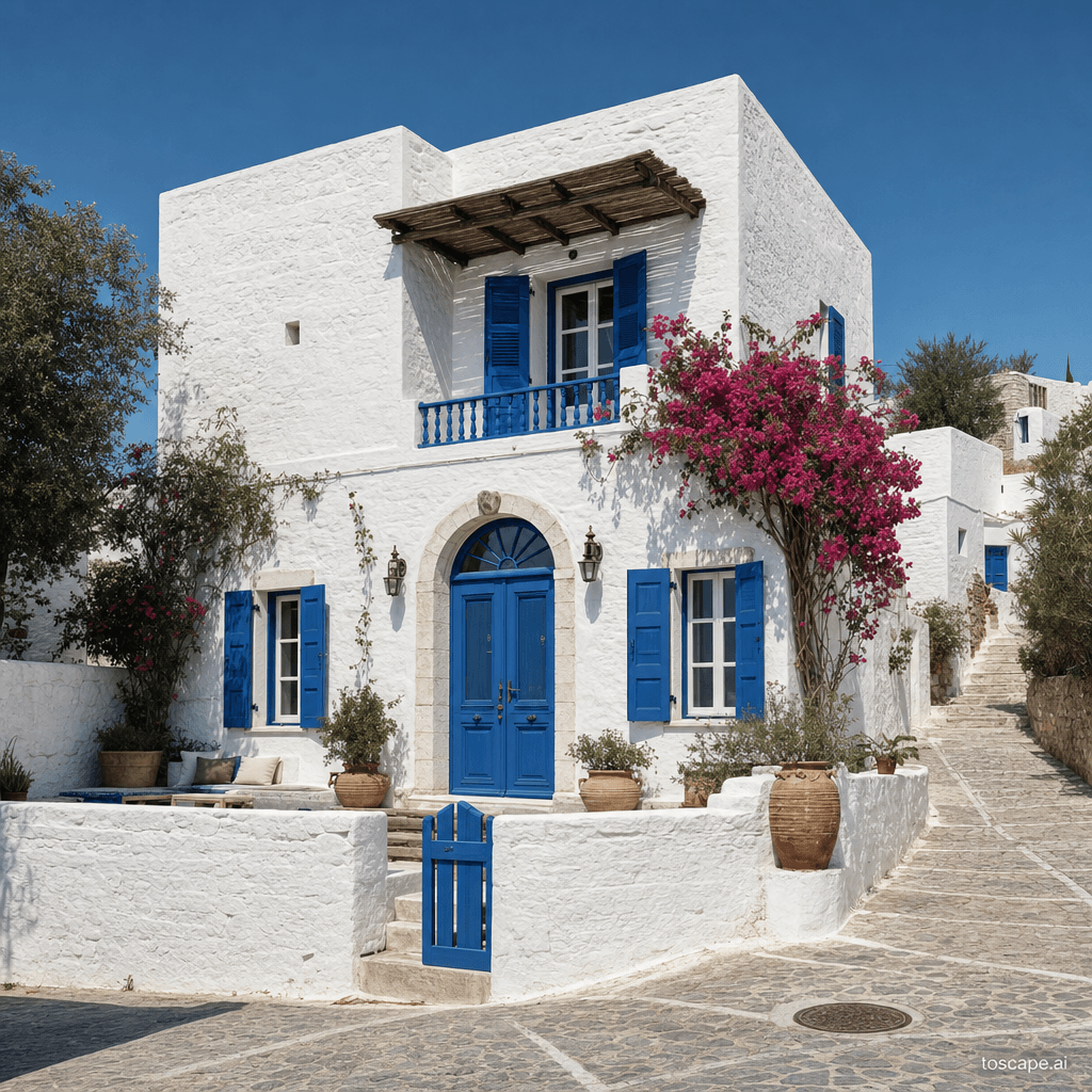 Aegean Whitewashed architectural identity — Turkey