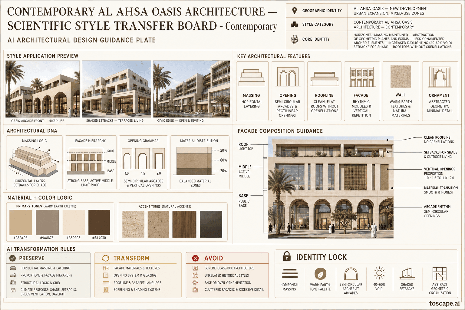 Al Ahsa Oasis Contemporary hero plate — Saudi Arabia