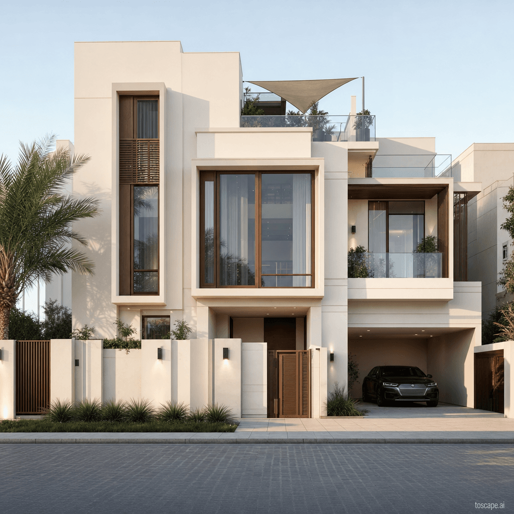 Al Qatif Oasis Contemporary architectural identity — Saudi Arabia