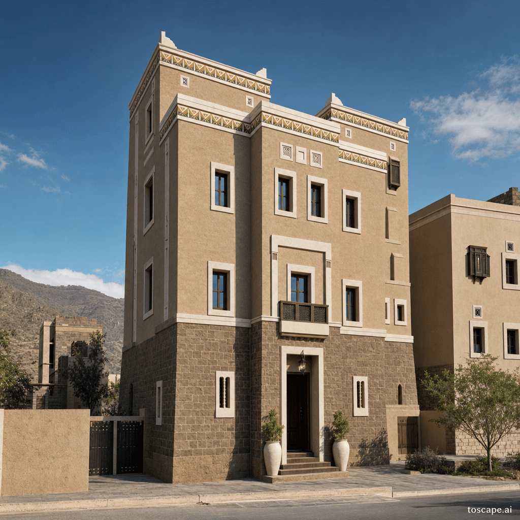 Aseer Asdar Transitional architectural identity — Saudi Arabia