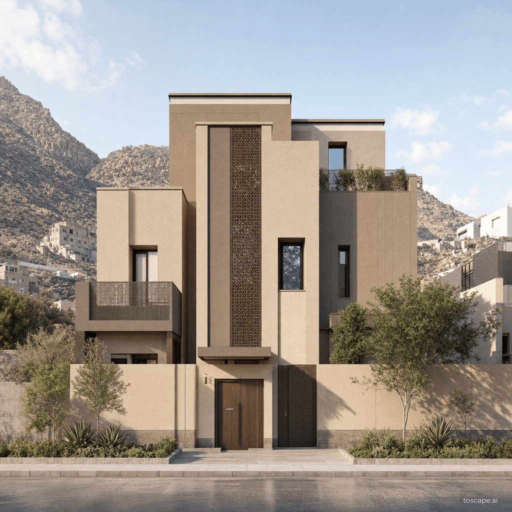 Aseer Escarpment Contemporary architectural identity — Saudi Arabia