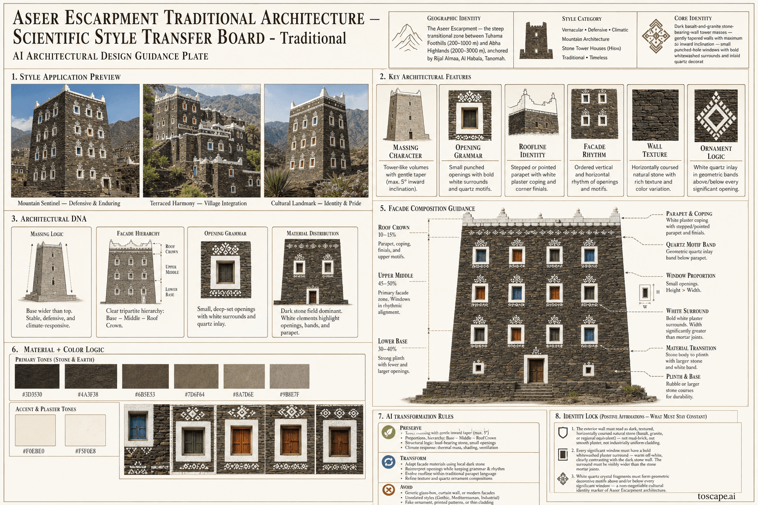 Aseer Escarpment Traditional hero plate — Saudi Arabia