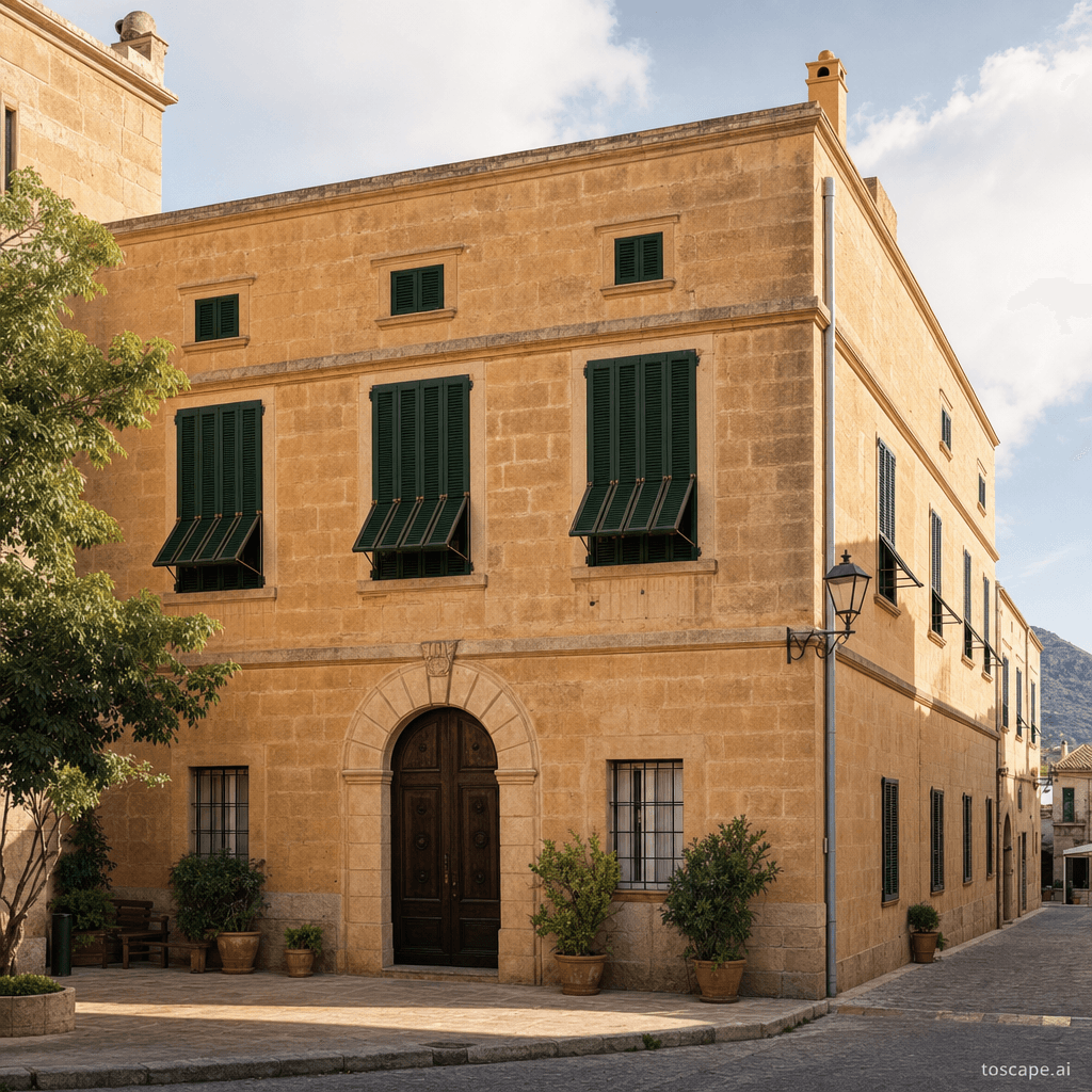 Balearic Mallorca Sandstone architectural identity — Spain