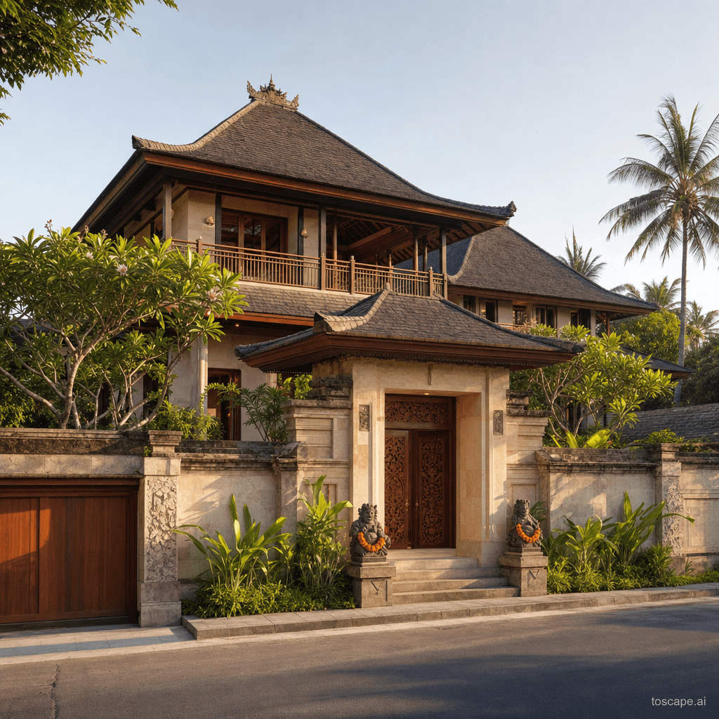 Balinese Compound architectural identity — Indonesia