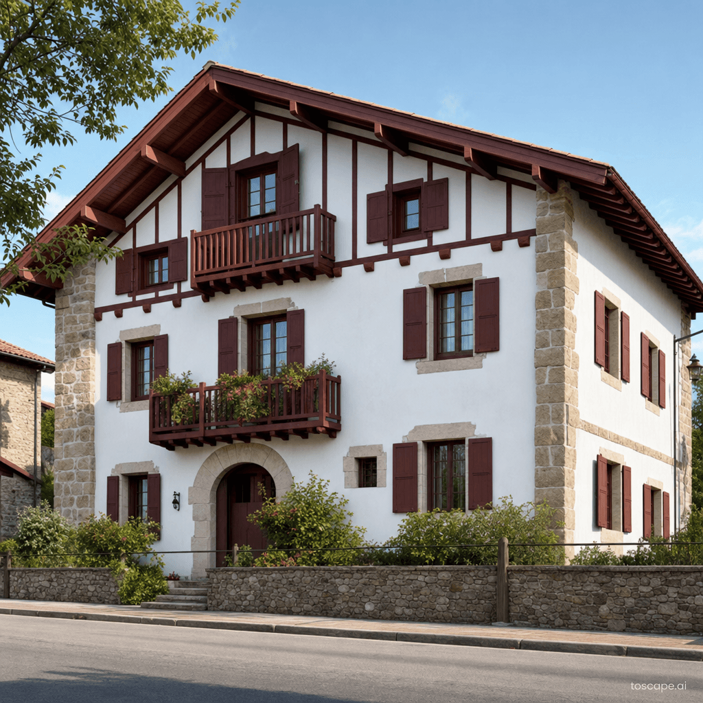 Basque Country Baserri & Urban Bayonne architectural identity — Spain