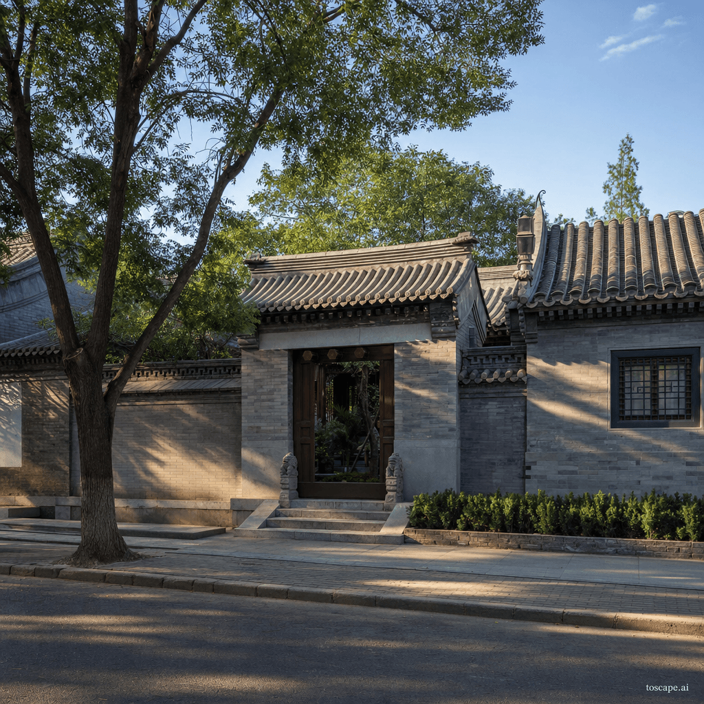 Beijing Siheyuan architectural identity — China