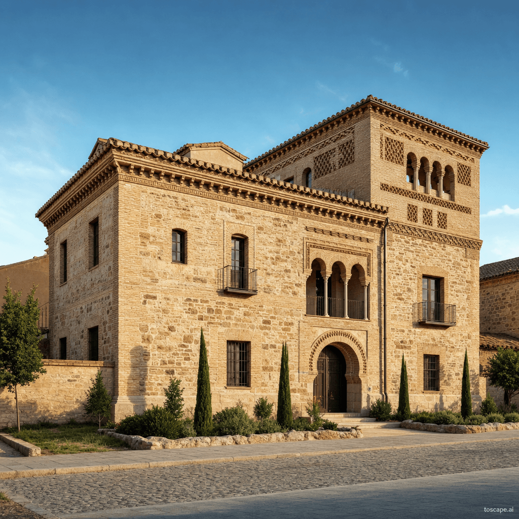 Castilian Meseta Stone & Mudéjar architectural identity — Spain
