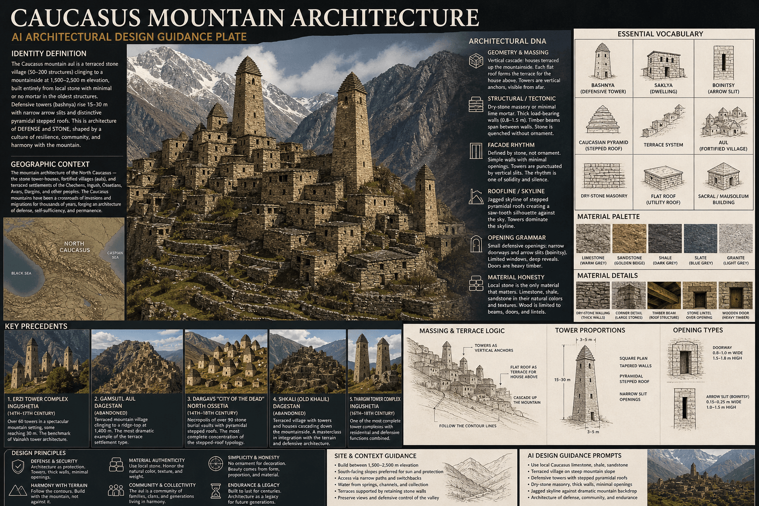 Caucasus Mountain hero plate — Russia