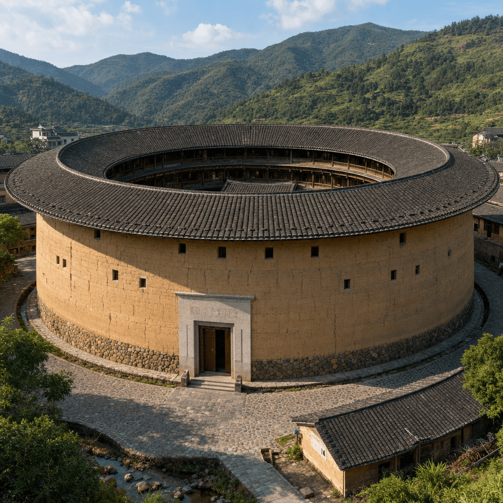 Fujian Tulou architectural identity — China