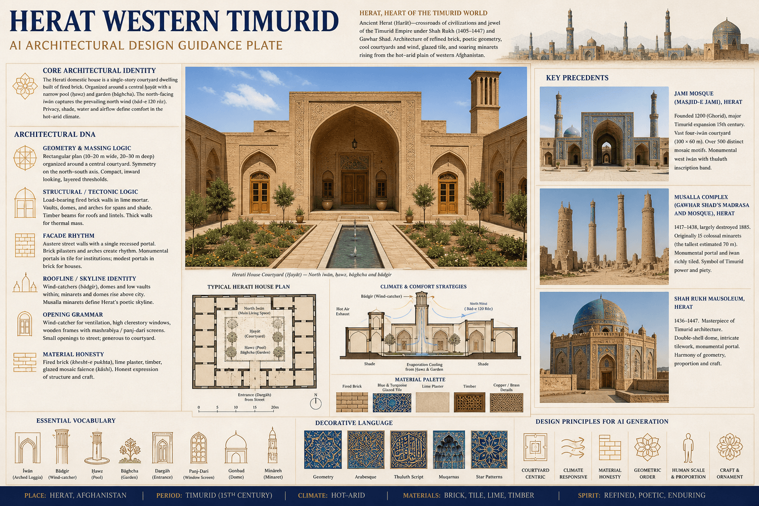 Herat Western Timurid hero plate — Afghanistan