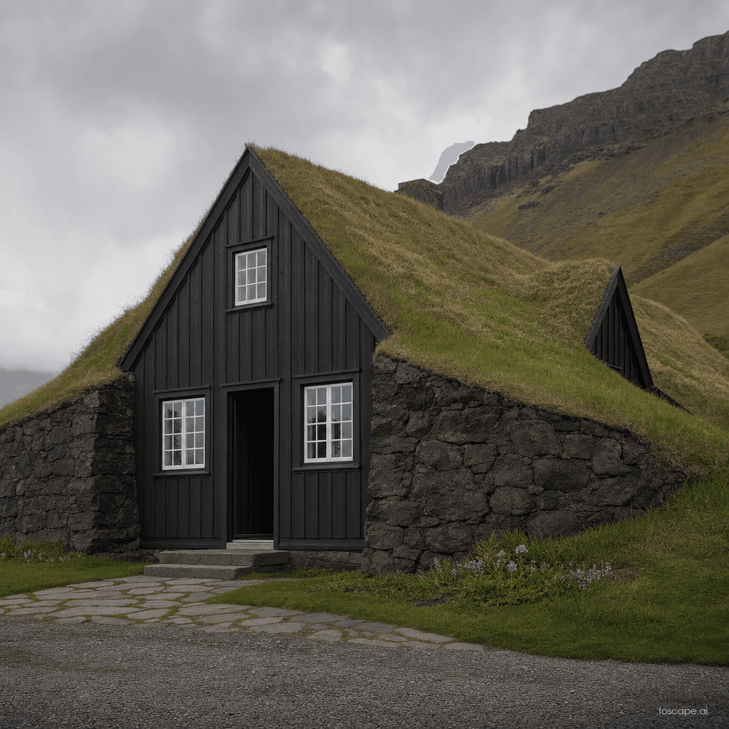 Icelandic Turf House architectural identity — Denmark