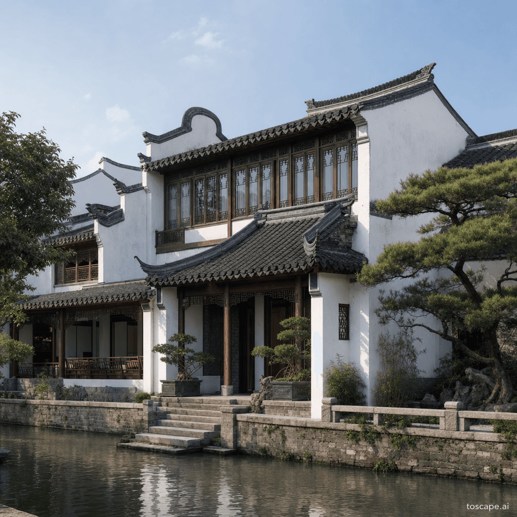 Jiangnan Water Town architectural identity — China