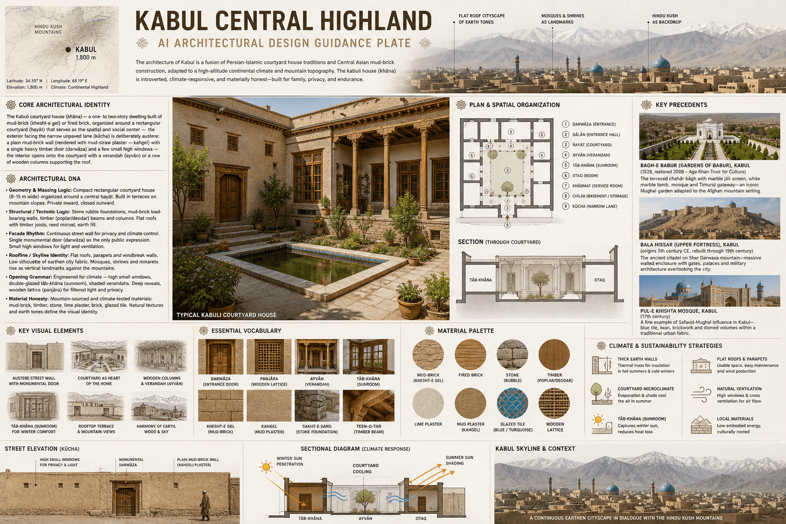 Kabul Central Highland hero plate — Afghanistan