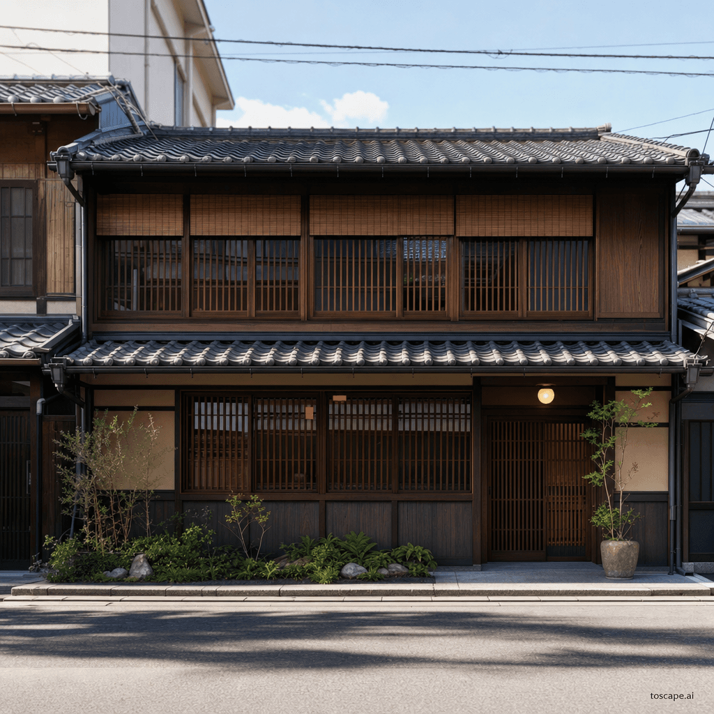 Kyoto Machiya Townhouse architectural identity — Japan