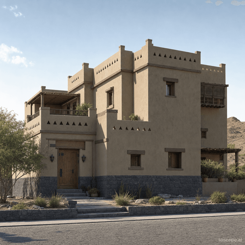 Madinah Rural Transitional architectural identity — Saudi Arabia